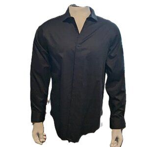 Calvin KIein Black Button Down Dress shirt, Size 16 32/33
